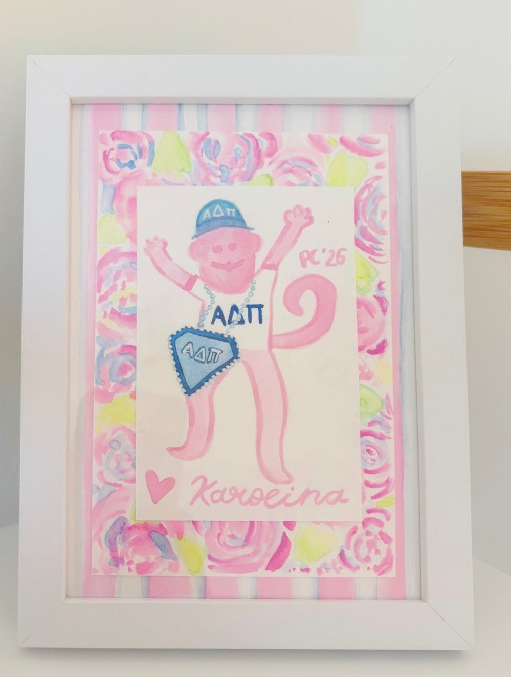 Custom Bid Day Watercolor 5x7