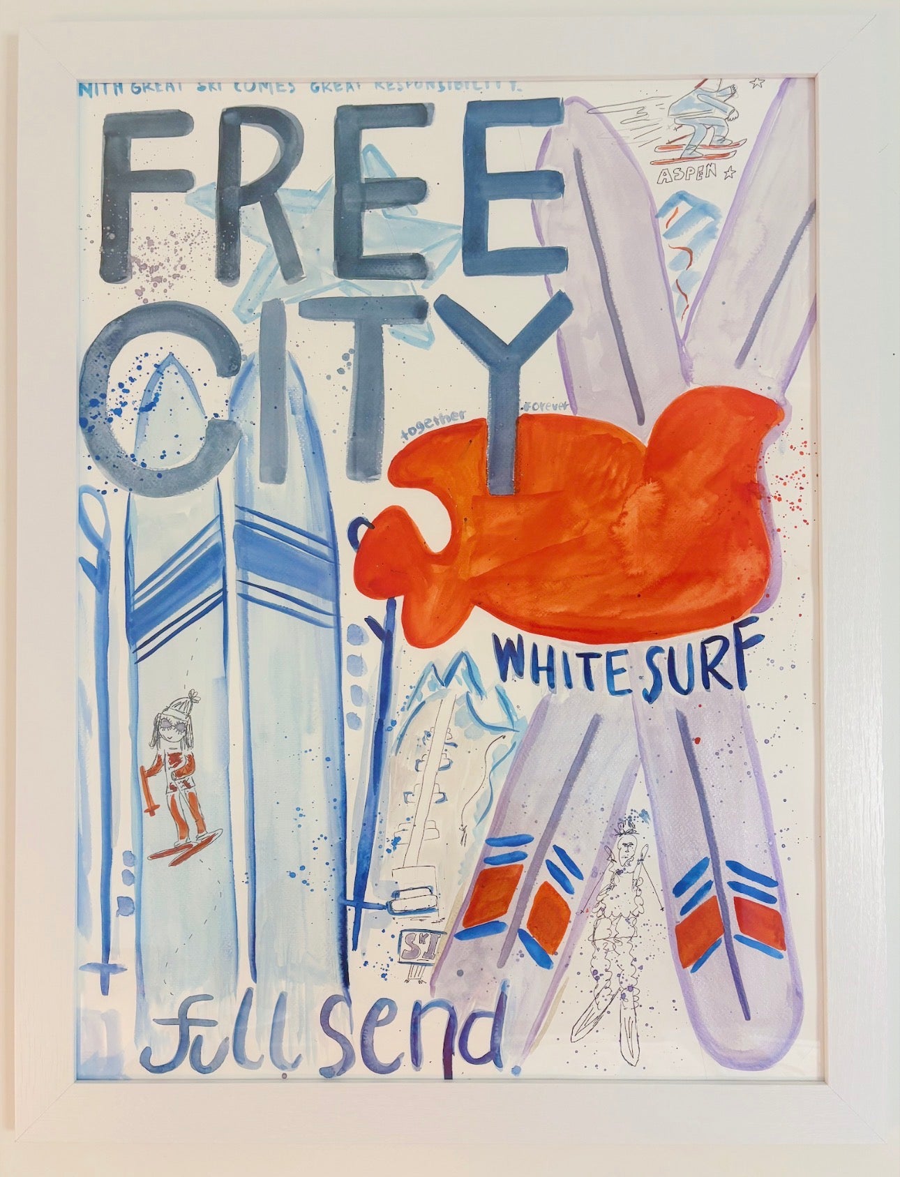 White Surf Print PRE-ORDER