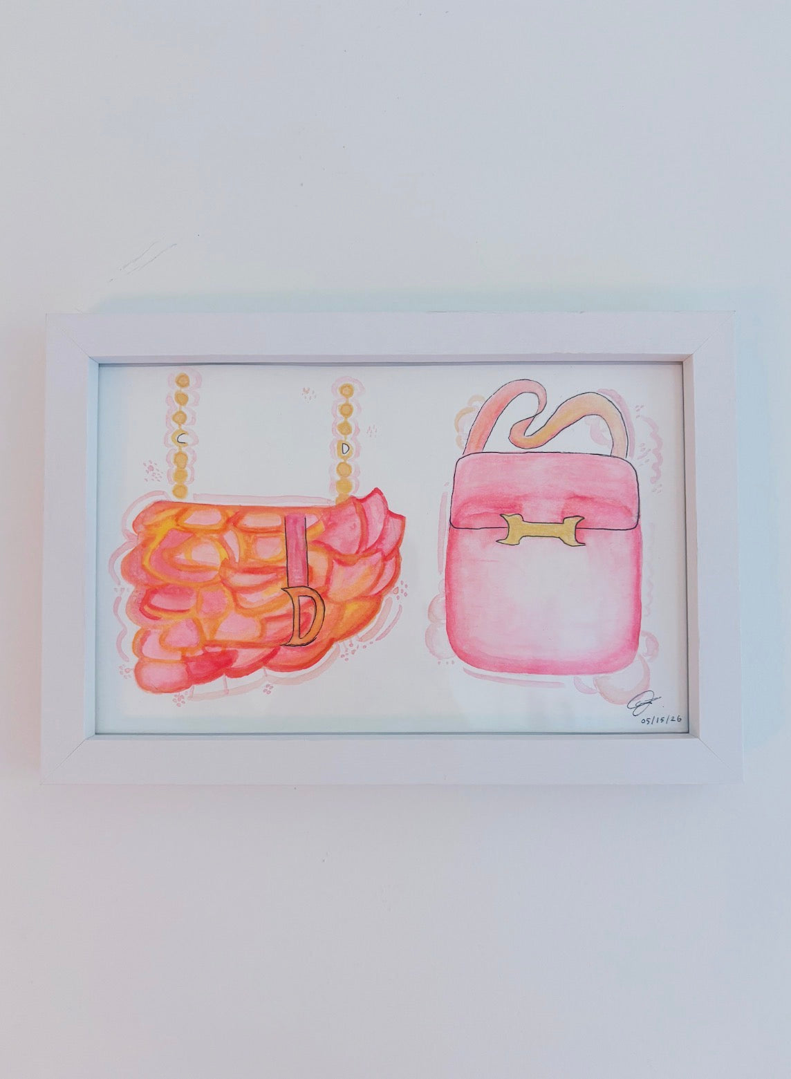 Pink Handbags Duo